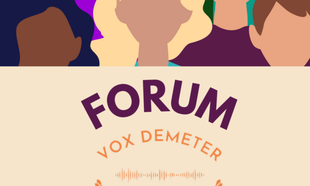 Programme du Forum VoxDemeter 26 novembre et présentation de la Note Entrepreneuriat féminin agricole Agridées-Voxdemeter